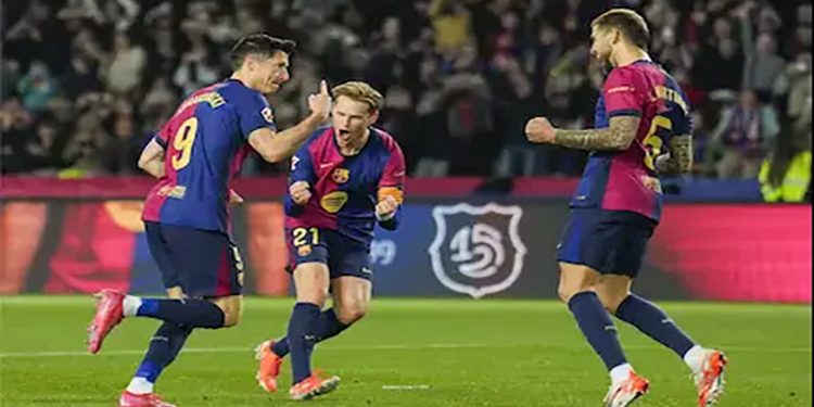 موعد مباراة برشلونة ولاس بالماس الليلة