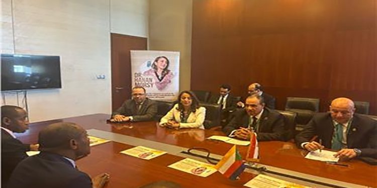 وزير الخارجية والهجرة يلتقي مع نظيره القمري على هامش اجتماعات الاتحاد الافريقي