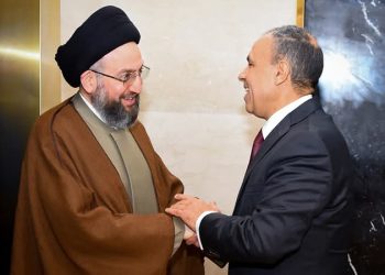 وزير الخارجية والهجرة يستقبل رئيس تيار الحكمة الوطني العراقي