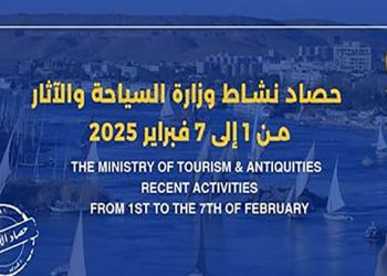 ننشر حصاد نشاط وزارة السياحة والآثار في أسبوع