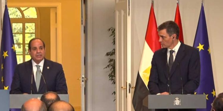 الرئيس السيسى: نعتز بعلاقاتنا مع إسبانيا ومسار التعاون الثنائى تطور كثيرا