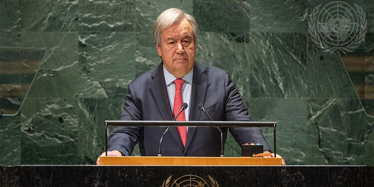 الأمين العام للأمم المتحدة يندد بأي شكل من أشكال التطهير العرقي للفلسطينيين