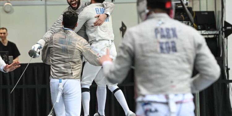 مصر تفوز بذهبية الفرق بكأس العالم لسلاح السيف للرجال