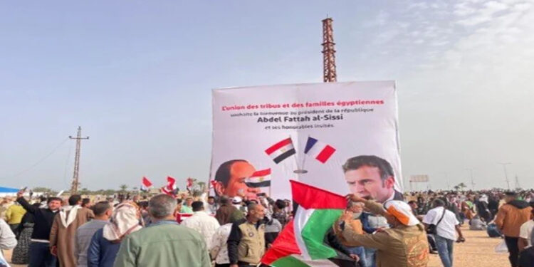 آلاف المصريين من العريش يعلنون رفضهم تهجير الفلسطينيين