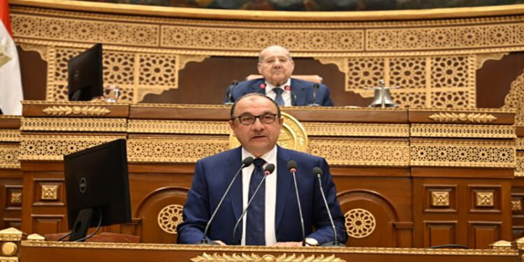 وزير قطاع الأعمال يستعرض استراتيجية عمل الوزارة لتطوير الشركات التابعة وتحقيق الاستدامة أمام الجلسة العامة لمجلس الشيوخ