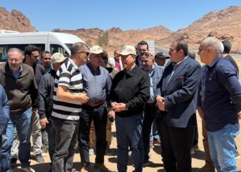 رئيس الجهاز المركزي للتعمير يتفقد مشروع تطوير مدينة سانت كاترين”التجلي الأعظم فوق أرض السلام”