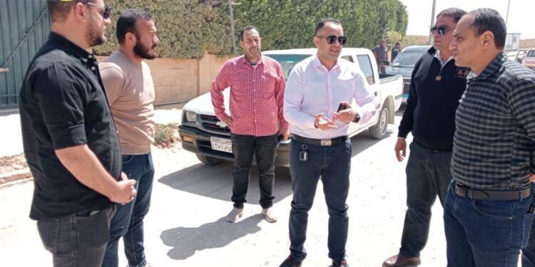 جولة تفقدية لرئيس جهاز القري السياحية لمتابعة أعمال رفع كفاءة منطقة الشانزلزيه