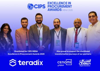 “تيرادكس” أول شركة تكنولوجيا مصرية تتأهل للقائمة القصيرة لجوائز CIPS للتميز في المشتريات وسلاسل التوريد