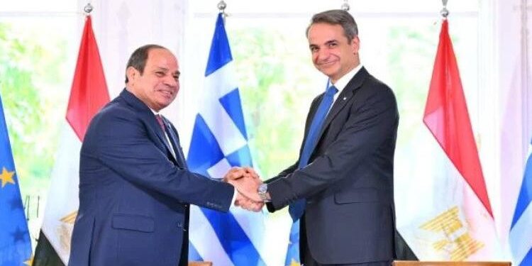الرئيس السيسى ورئيس وزراء اليونان الرئيس السيسى ورئيس وزراء اليونان