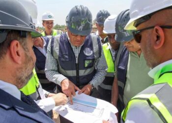 رئيس الهيئة العربية للتصنيع يتفقد أعمال إنشاء مصانع تدوير المخلفات الصلبة بمحافظة كفر الشيخ