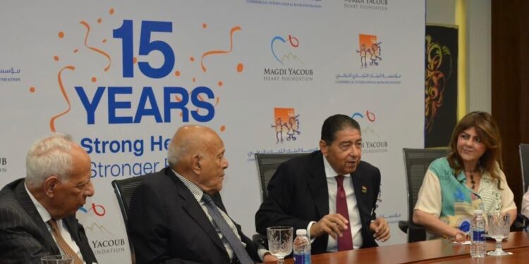 مؤسسة البنك التجاري الدولي ومؤسسة مجدي يعقوب للقلب يحتفلان بـ 15 عامًا من الإنجازات والعمل المشترك
