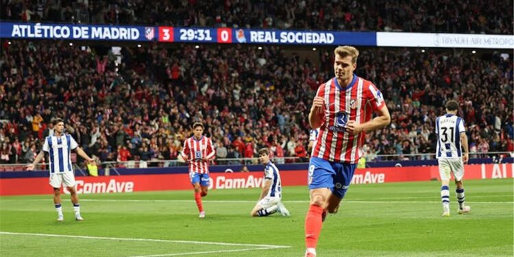 أتلتيكو مدريد يسحق ريال سوسيداد برباعية أسطورية في الدوري الإسباني
