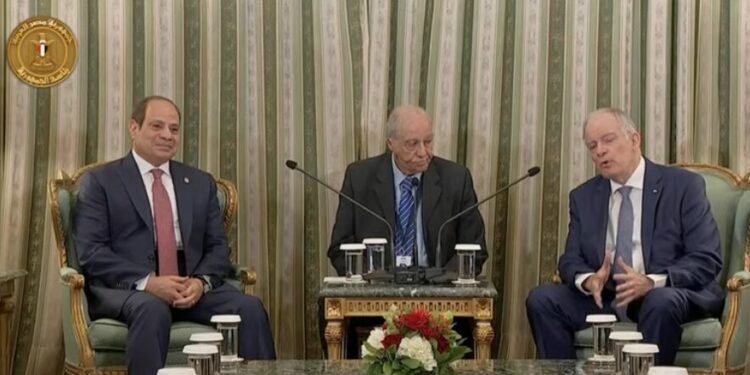الرئيس السيسى يلتقى نظيره اليونانى كونستانتينوس تاسولاس