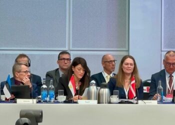 وزيرة التخطيط تلقي كلمة مصر بالجلسة العامة لمجلس محافظي البنك الأوروبي لإعادة الإعمار