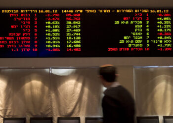 بورصة تل أبيب تفتتح تداولات جلسة اليوم على انخفاض بـ1.5%