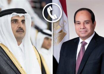 الرئيس السيسي يجري اتصالًا هاتفيًا بأمير دولة قطر
