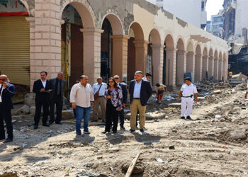وزيرة التنمية تتفقد أعمال تنفيذ المرحلة الأولى من تطوير سوق العتبة بحي الموسكي بالقاهرة