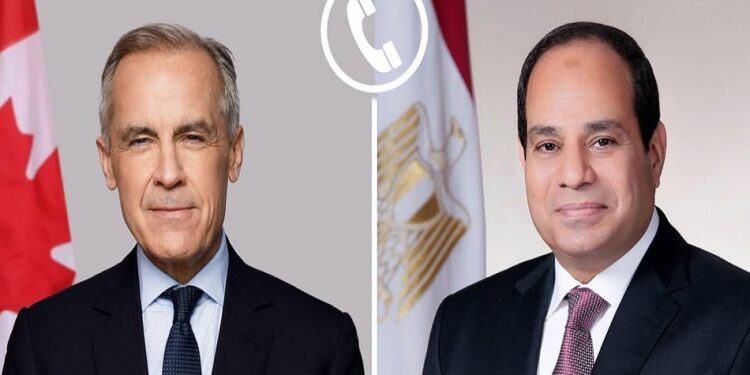الرئيس السيسي يجري اتصالاً هاتفياً برئيس الوزراء الكندي