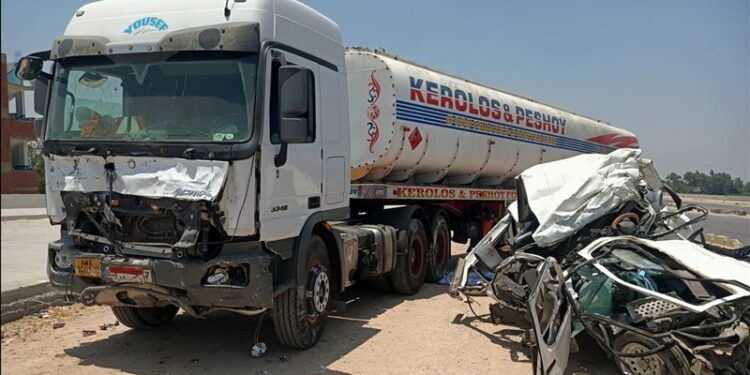 النيابة العامة تأمر بحبس المتهم المتسبب في حادث الطريق الإقليمي بالمنوفية