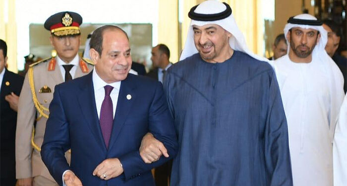 الرئيس السيسي ومحمد بن زايد يعقدان اجتماعًا لبحث العلاقات الثنائية بين البلدين وسبل تعزيزها