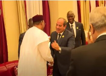 الرئيس السيسى يصل مقر انعقاد اجتماع القمة التنسيقى للاتحاد الأفريقى