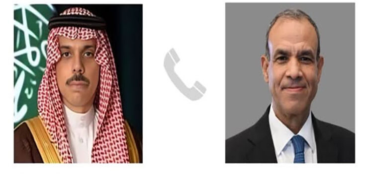 اتصال هاتفي بين وزير الخارجية والهجرة ونظيره السعودي