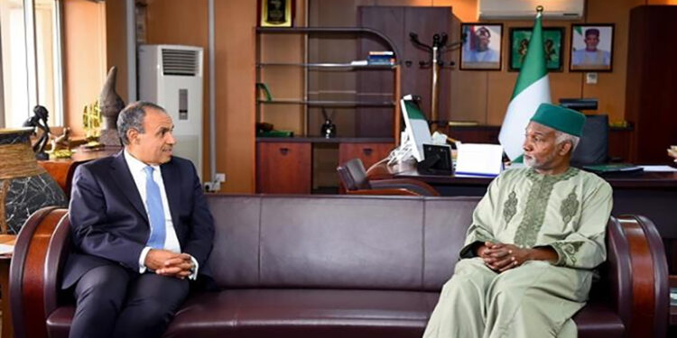 وزير الخارجية والهجرة يعقد جلسة مباحثات ثنائية مع نظيره في نيجيريا