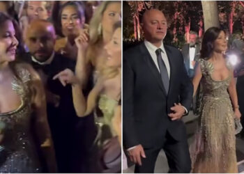 نانسي عجرم تحيي حفل زفاف ابن ايلي صعب بحضور زوجها