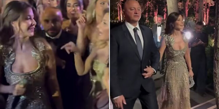 نانسي عجرم تحيي حفل زفاف ابن ايلي صعب بحضور زوجها