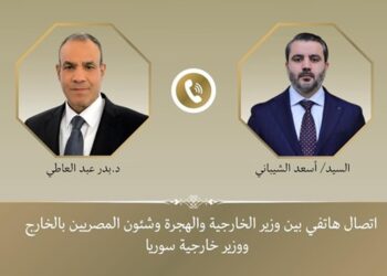 اتصال هاتفي بين وزير الخارجية والهجرة ونظيره السورى