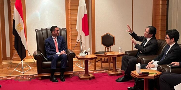 وزير الاستثمار والتجارة الخارجية يلتقى عدد من كبرى الشركات اليابانية