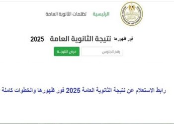 اعرف نتيجتك الآن.. رابط نتيجة الثانوية العامة برقم الجلوس 2025 (registration.mobile.news)