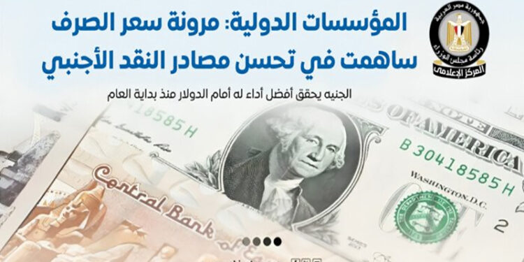 مجلس الوزراء: الجنيه يحقق أفضل أداء له أمام الدولار منذ بداية العام