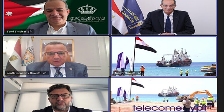 مصر والأردن يشهدان إنزال أول كابل بحري مباشر بين البلدين منذ 25 عامًا: “كورال بريدج” يعزز الربط الرقمي الإقليمي