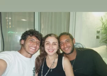 أنغام فى أحدث صور بعد عودتها إلى مصر بصحبة أبنائها