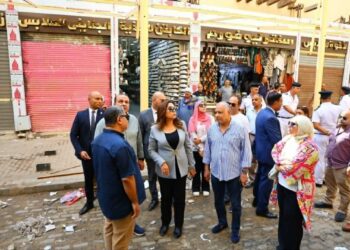 وزيرة التنمية تتفقد أعمال تنفيذ المرحلة الأولى من تطوير سوق العتبة بالقاهرة بتكلفة ٣٨ مليون جنيه