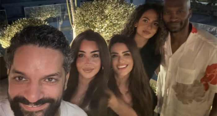 هنا الزاهد بصحبة شيكابالا وزوجته