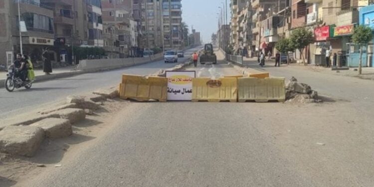 غلق شارع 26 يوليو بالاتجاه القادم من كوبرى 15 مايو لميدان لبنان