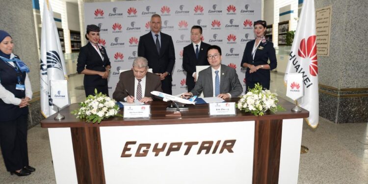 تعـــاون استراتيجي بين مصر للطيران وهواوي لتعزيز مزايا السفر والتحول الرقمي في مصر من أجل دعم النمو الاقتصادي