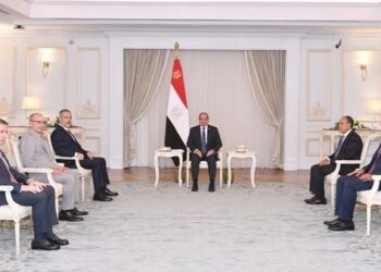 الرئيس السيسي يستقبل وزير خارجية جمهورية تركيا