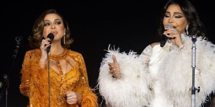 أحلام تهنئ أنغام علي نجاح حفلها في لندن وتعافيها من أزمتها الصحية