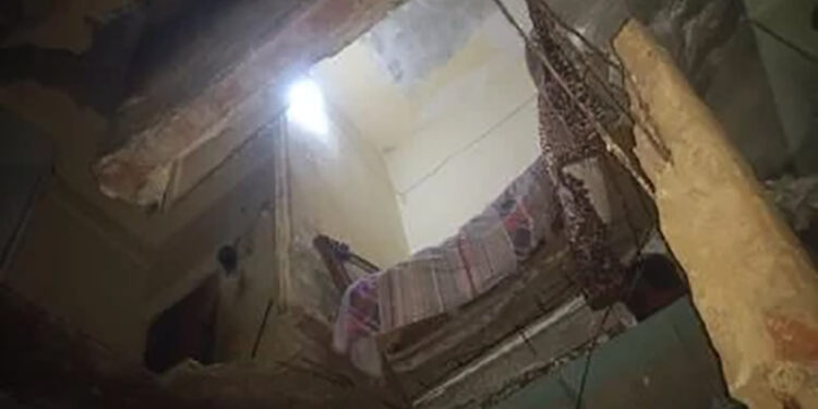 سقوط سقف منزل فى عين شمس دون وقوع إصابات