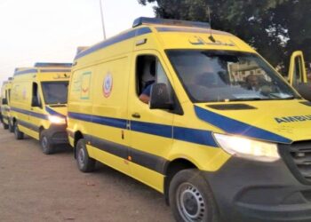 الصحة: الدفع بـ26 سيارة إسعاف إلى موقع حريق بمصنع ملابس في محافظة الغربية