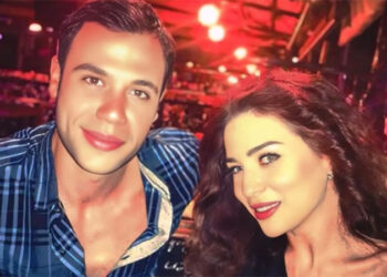 مي عز الدين تحتفل بعيد ميلاد الفنان محمد عادل إمام