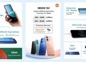“شاومي” تطلق هاتف Redmi 15C في السوق المصرية بسعر يبدأ من 6199 جنيه وبطارية 6000 مللي أمبير #مكمل_للآخر