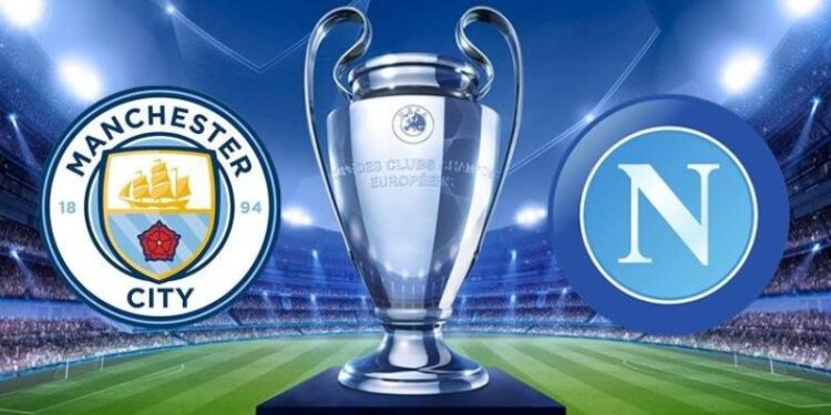 قمة قوية بين مانشستر سيتي ونابولي بدوري أبطال أوروبا