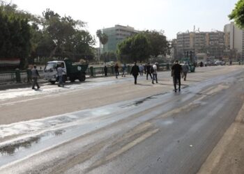 فتح شارع حديقة الأزبكية بوسط البلد بعد تطويره