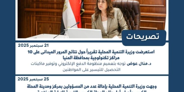 حصاد وزارة التنمية المحلية في اسبوع