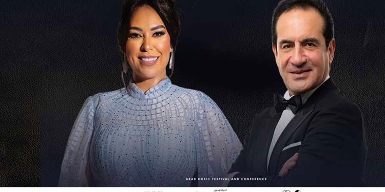 محمد ثروت ومروة ناجي نجوم حفل مهرجان الموسيقى العربية اليوم