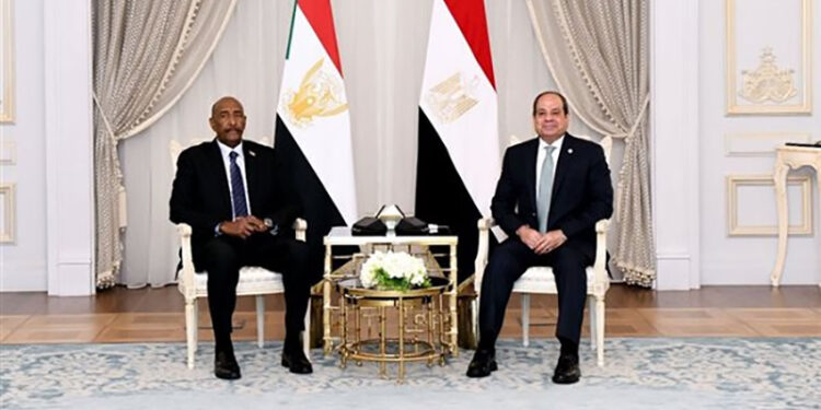 الرئيس السيسي والبرهان يؤكدان رفضهما القاطع لأى إجراء أحادى يتخذ على النيل الأزرق